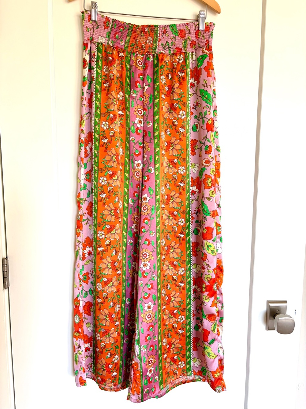HOUSE OF HARLOW Floral Boho palazzo pants size M